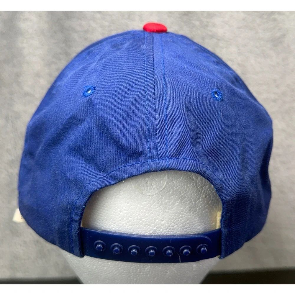 ANNCO USA Snapback Hat Mens OSFA Blue Red Vintage Signed Stan Smith Flag Cap
